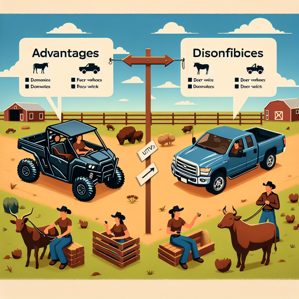 UTV vs Pickup Truck for Ranch Work: Pros & Cons